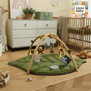 Blissful Diary Baby Play Gym & Activity Mat, Tummy Time Sensory Fun
